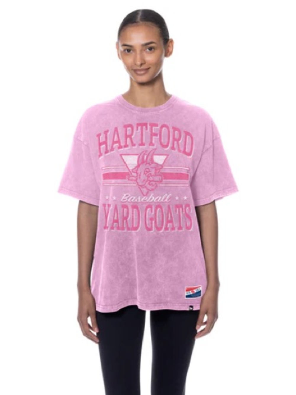 Hartford Yard Goats Women's New Era Triangle Tee NWT SIZE M